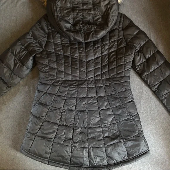 Bebe Sport - Hooded Anorak Parka Puffer Jacket w/Removable Faux Fur Trim - Picture 12 of 16